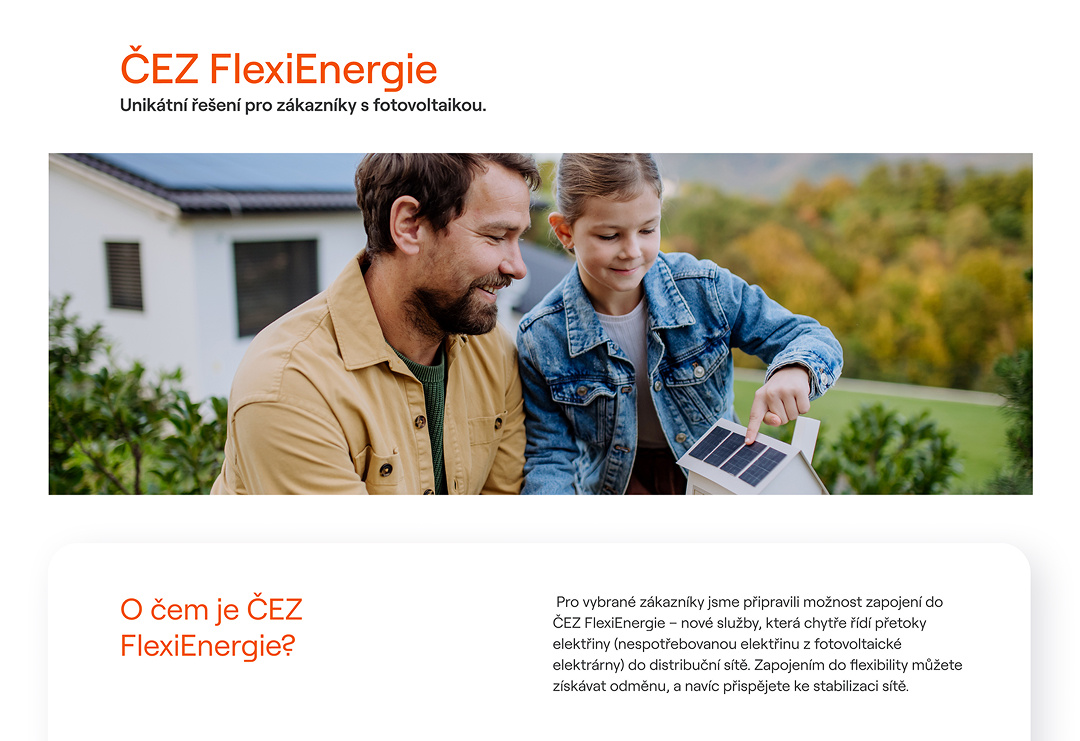 Screenshot webu www.cez.cz