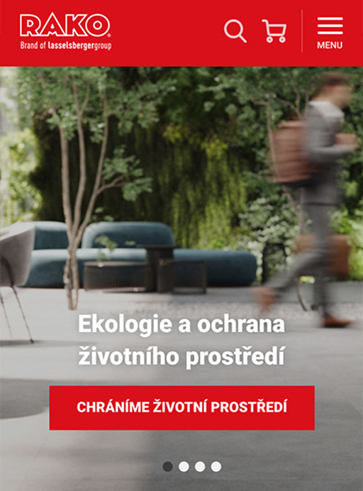 Ukázka webu RAKO